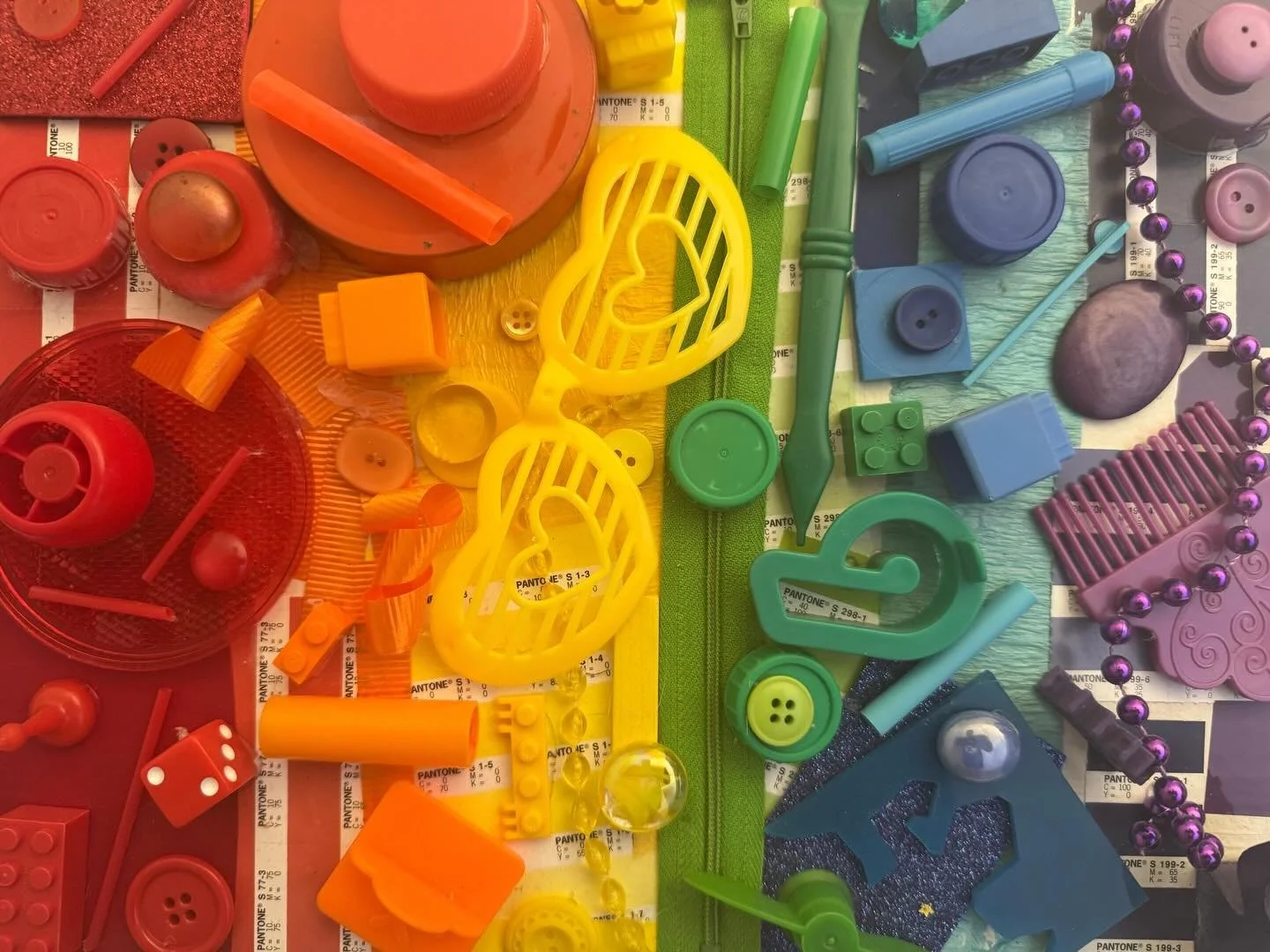 &ldquo;Crafternoon,&rdquo; mixed media
Maura Kelly
Pride in Numbers Community Art Project

&ldquo;This is a mixed media piece with supplies from Scrap made during a queer crafternoon. My friends frequently gather for crafting as a way to be creative 