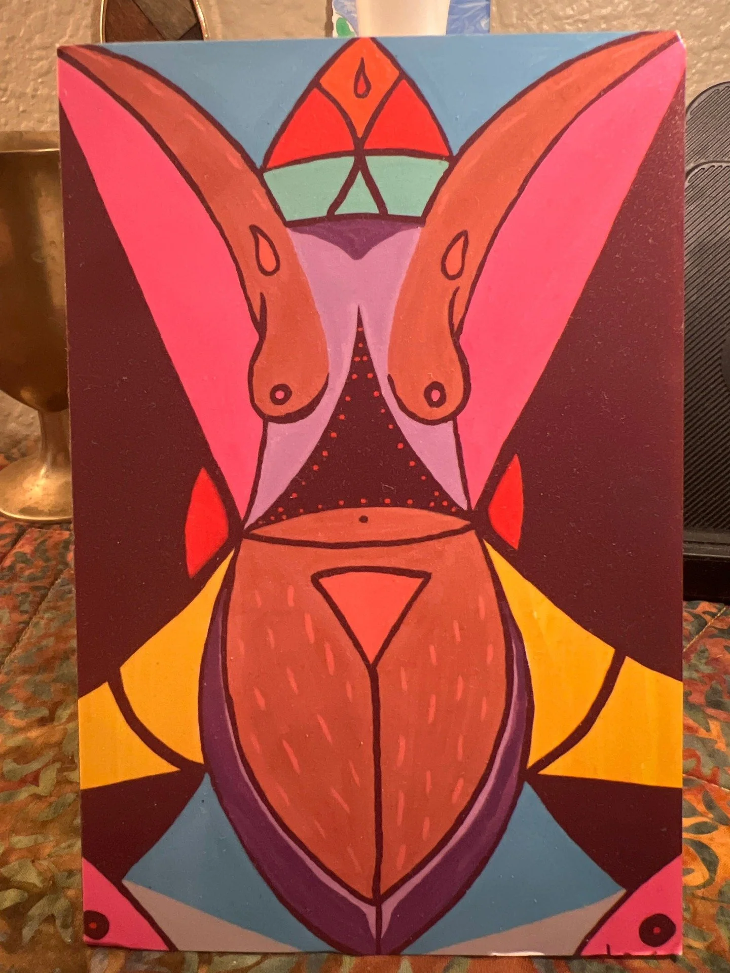 "Grief," painting
Catherine Ayres
IG: @Catherine.pdx
Pride in Numbers Community Art Project

"It illustrates the loss of embodiment that I continually grasp for."

Pride in Numbers is a statewide, community-led research project fo