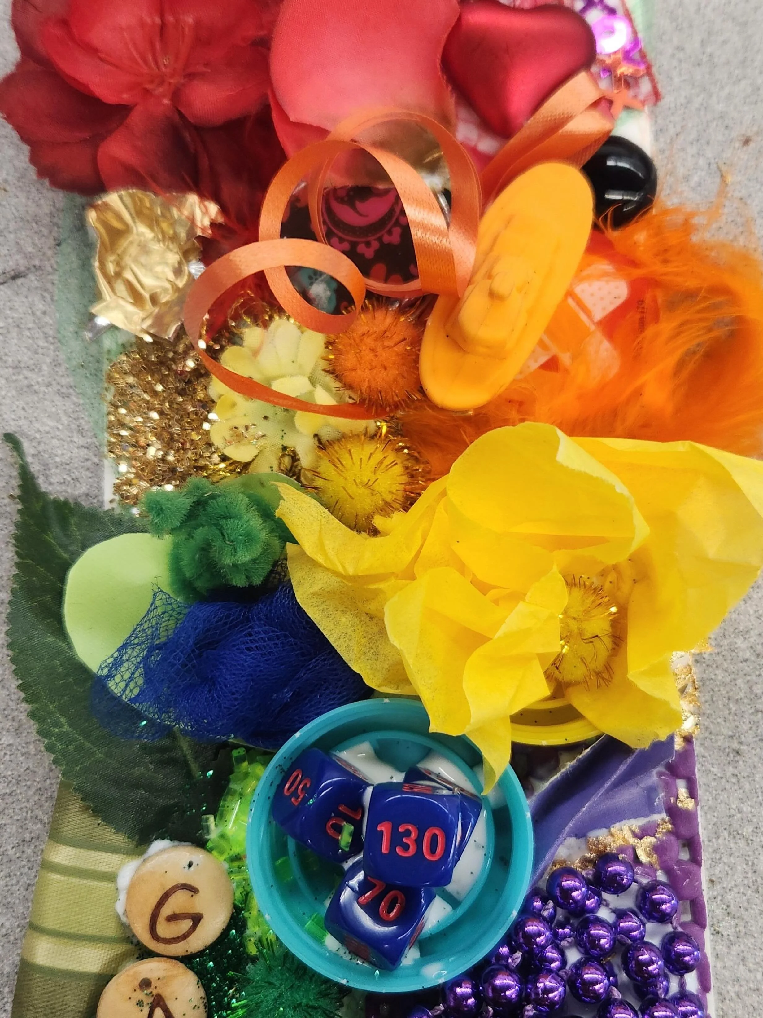 &ldquo;Pride Mash,&rdquo; mixed media
Eli Munroe
IG: @Yirmom
Pride in Numbers Community Art Project

&ldquo;As a queer afab person the ability to create art that celebrates my sexuality, my sexual preferences and my queer joy is integral to my own gr