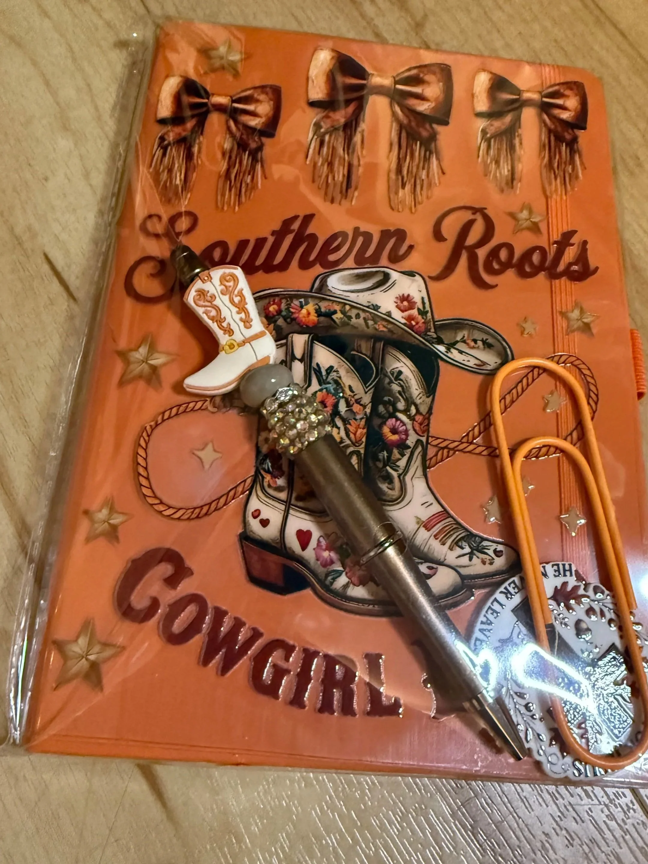 Orange Cowgirl Journal Set