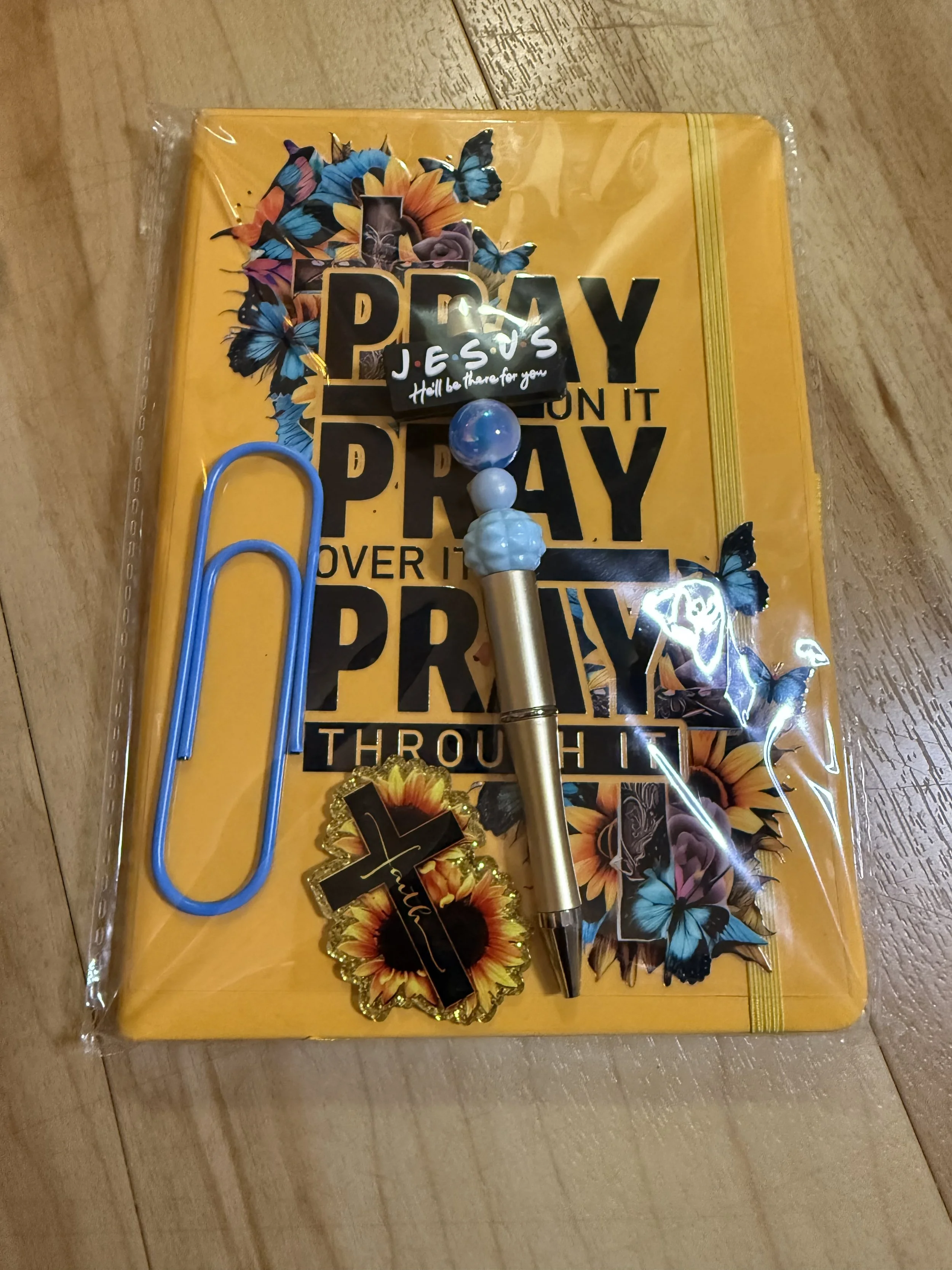 Yellow Pray Pray Pray Journal