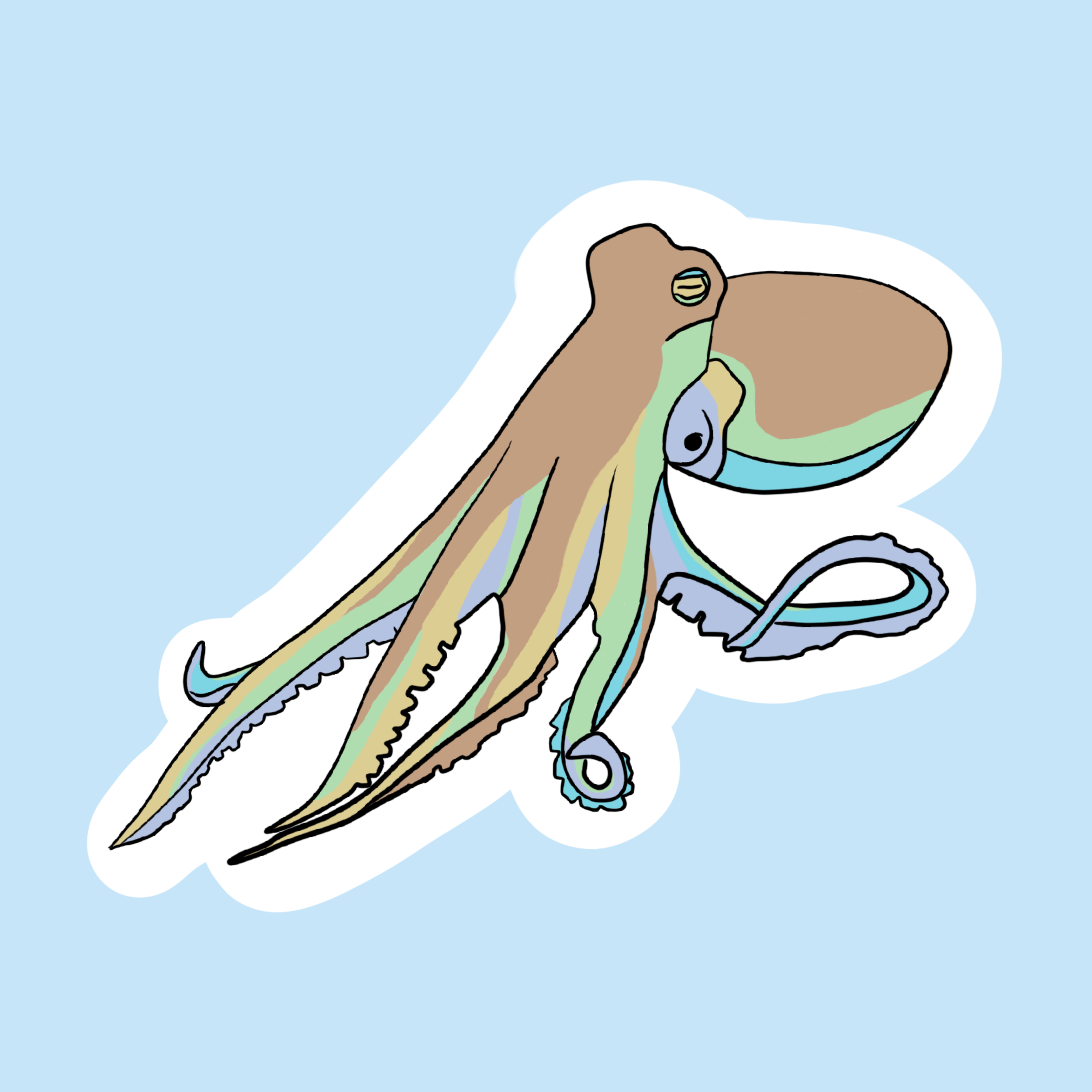 Octopus Sticker