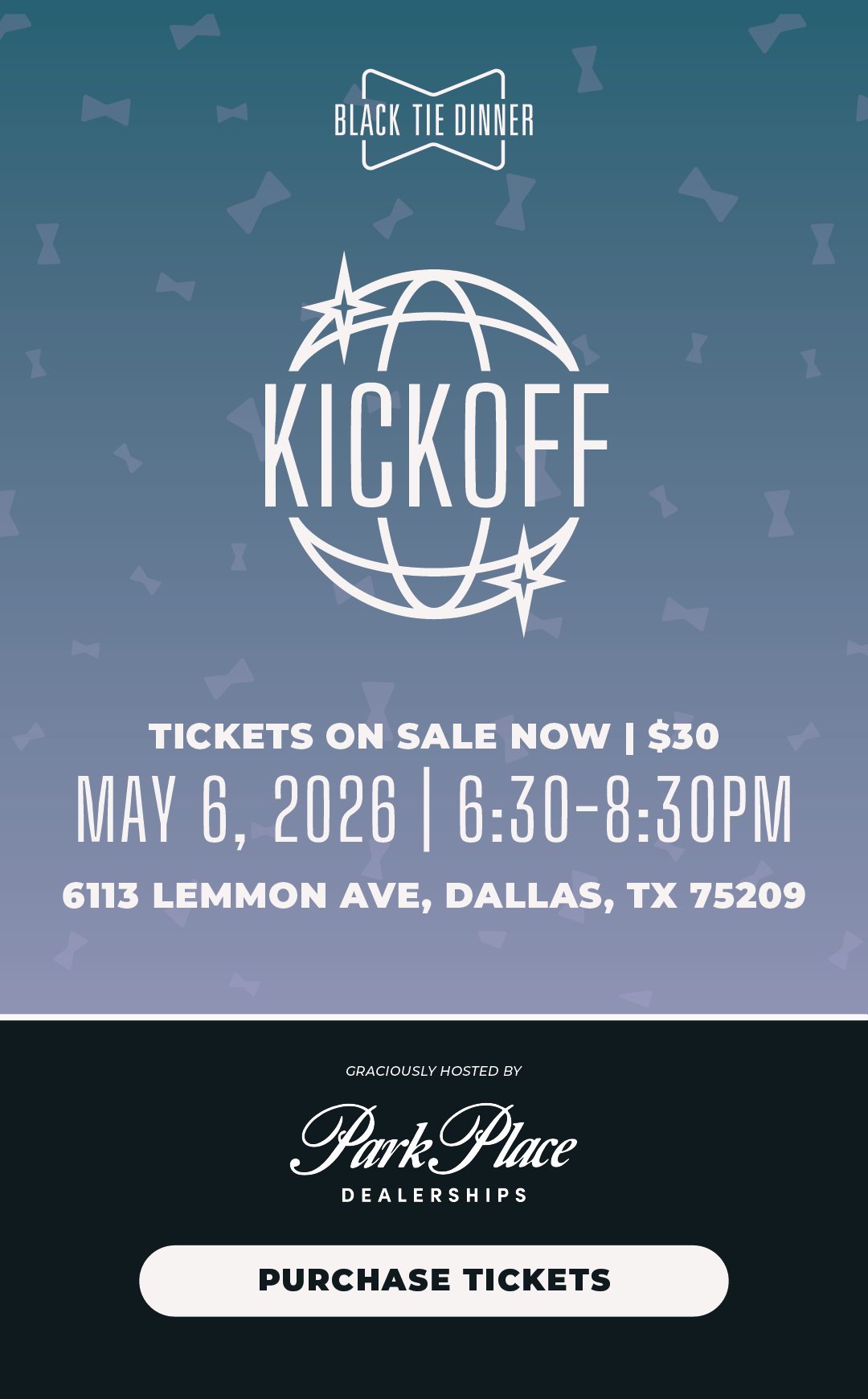 Black Tie Dinner Kickoff Party
