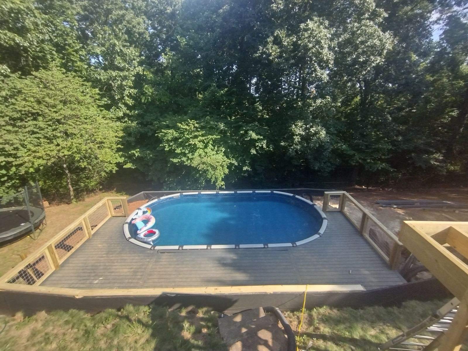 large pool deck