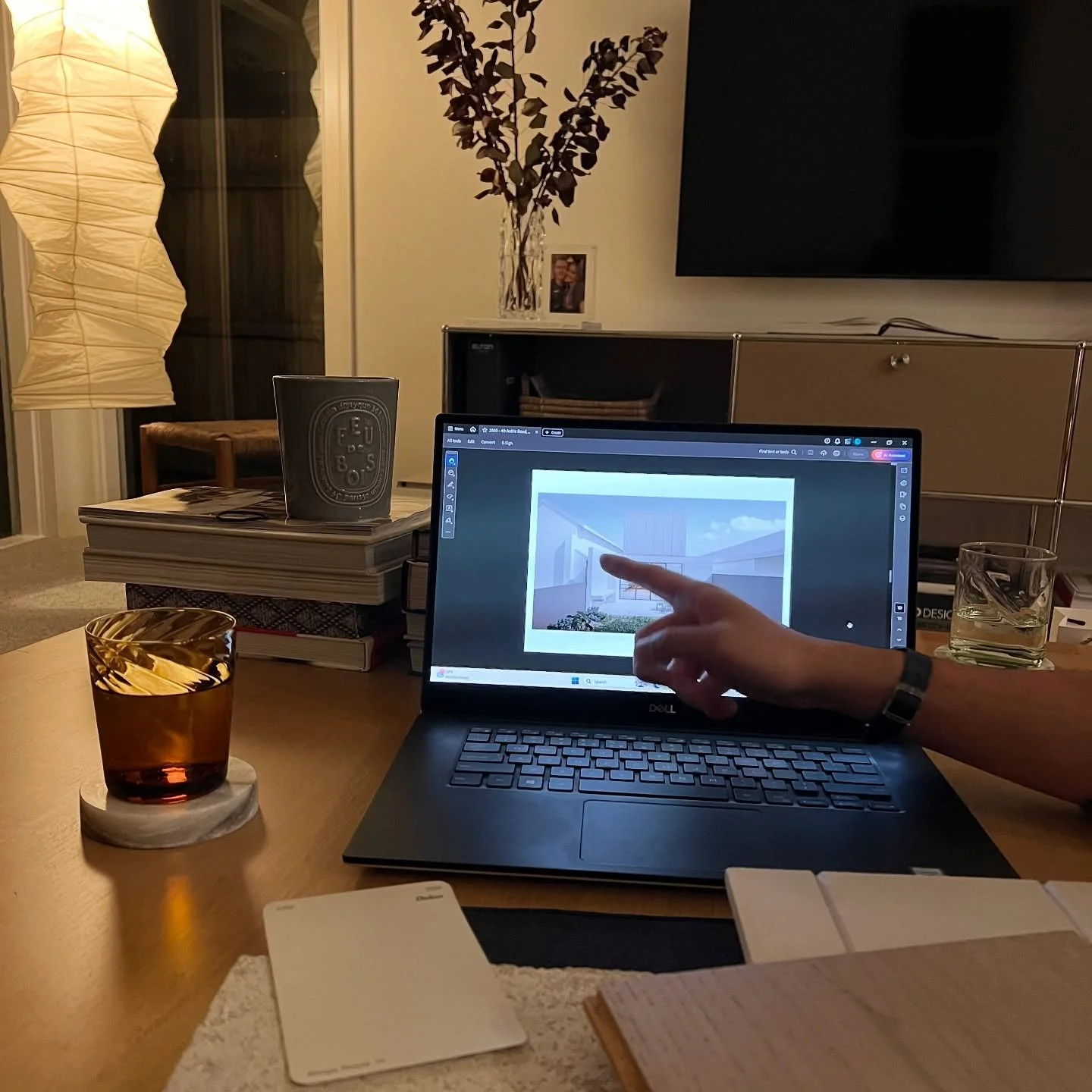 Late night planning session for our Malvern East renovation project.