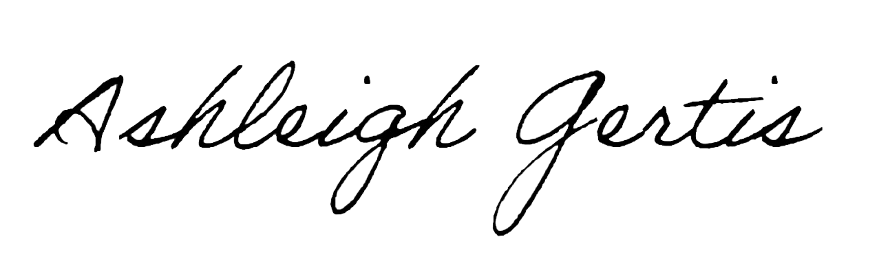 Signature of Ashleigh Gertis in cursive.