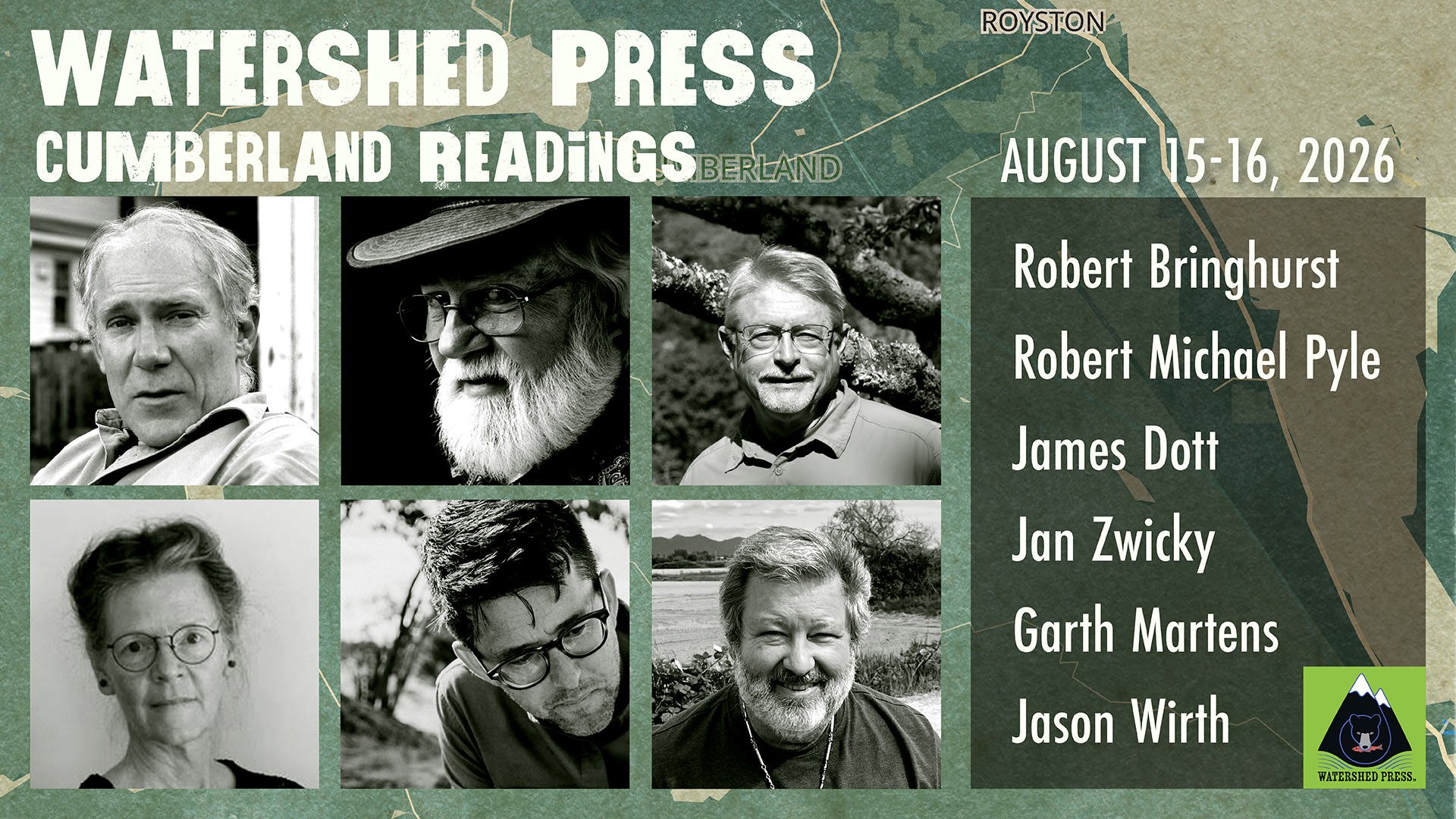 Watershed Press Cumberland Readings web banner