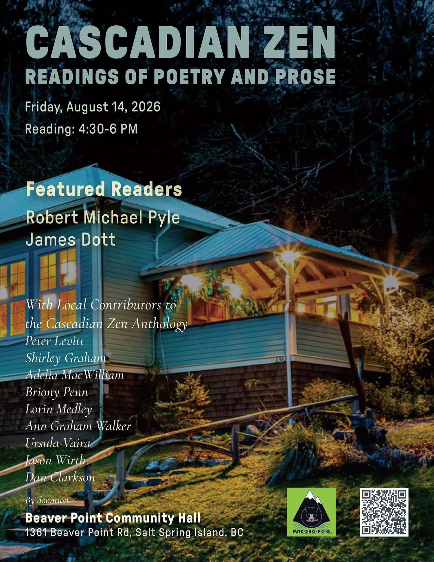 Cascadian Zen Readings of Poetry and Prose poster