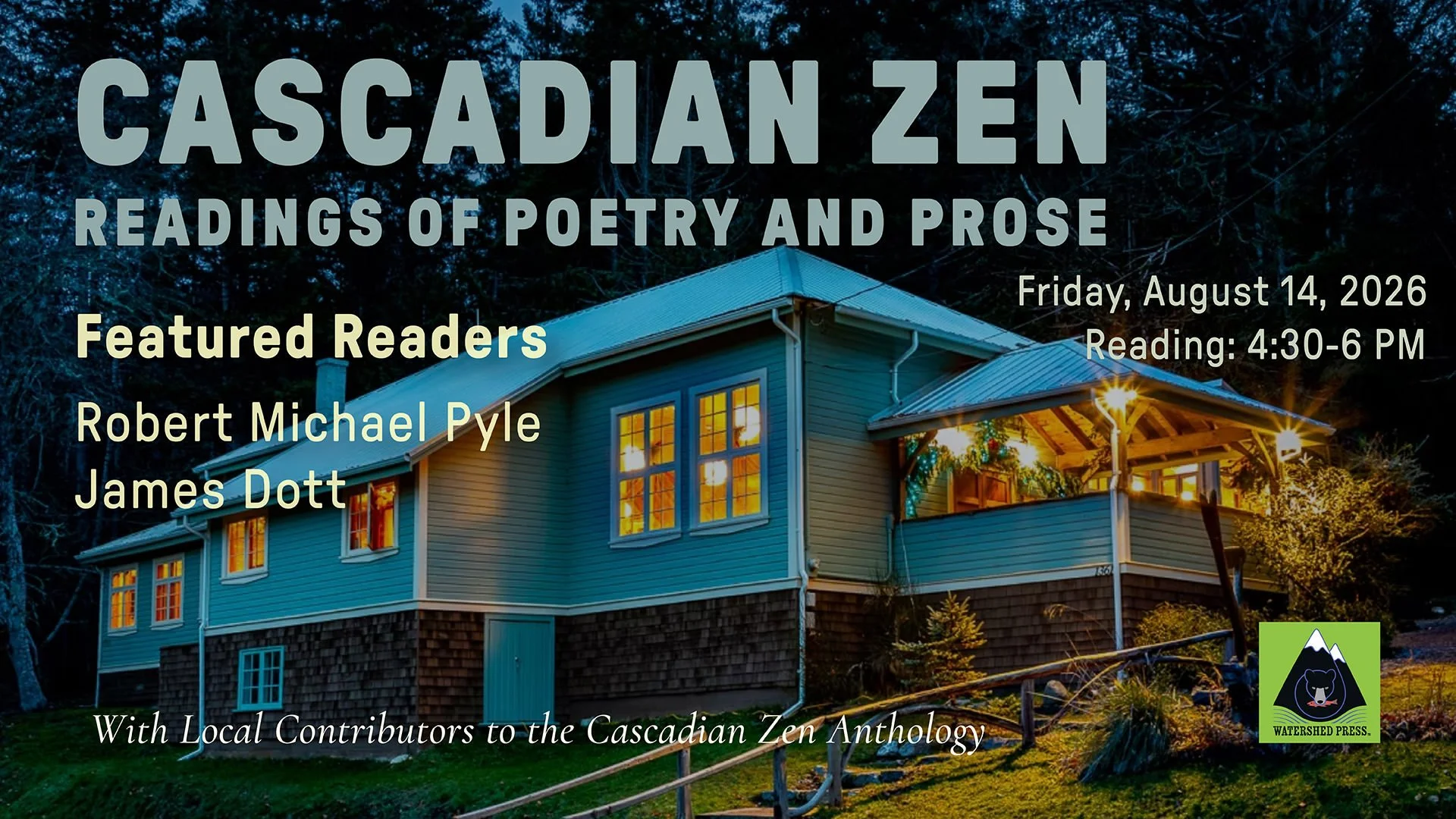 Cascadian Zen Readings of Poetry and Prose web banner