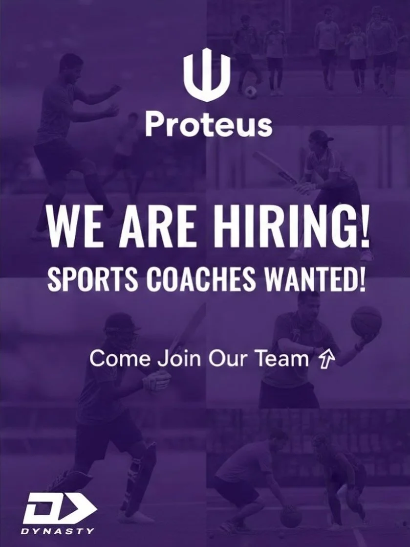 WE ARE HIRING &ndash; SPORTS COACHES 

Proteus Sports Group is on the lookout for passionate, energetic sports coaches to join our growing team!

If you love working with young people, enjoy being active, and want to be part of a professional, suppor