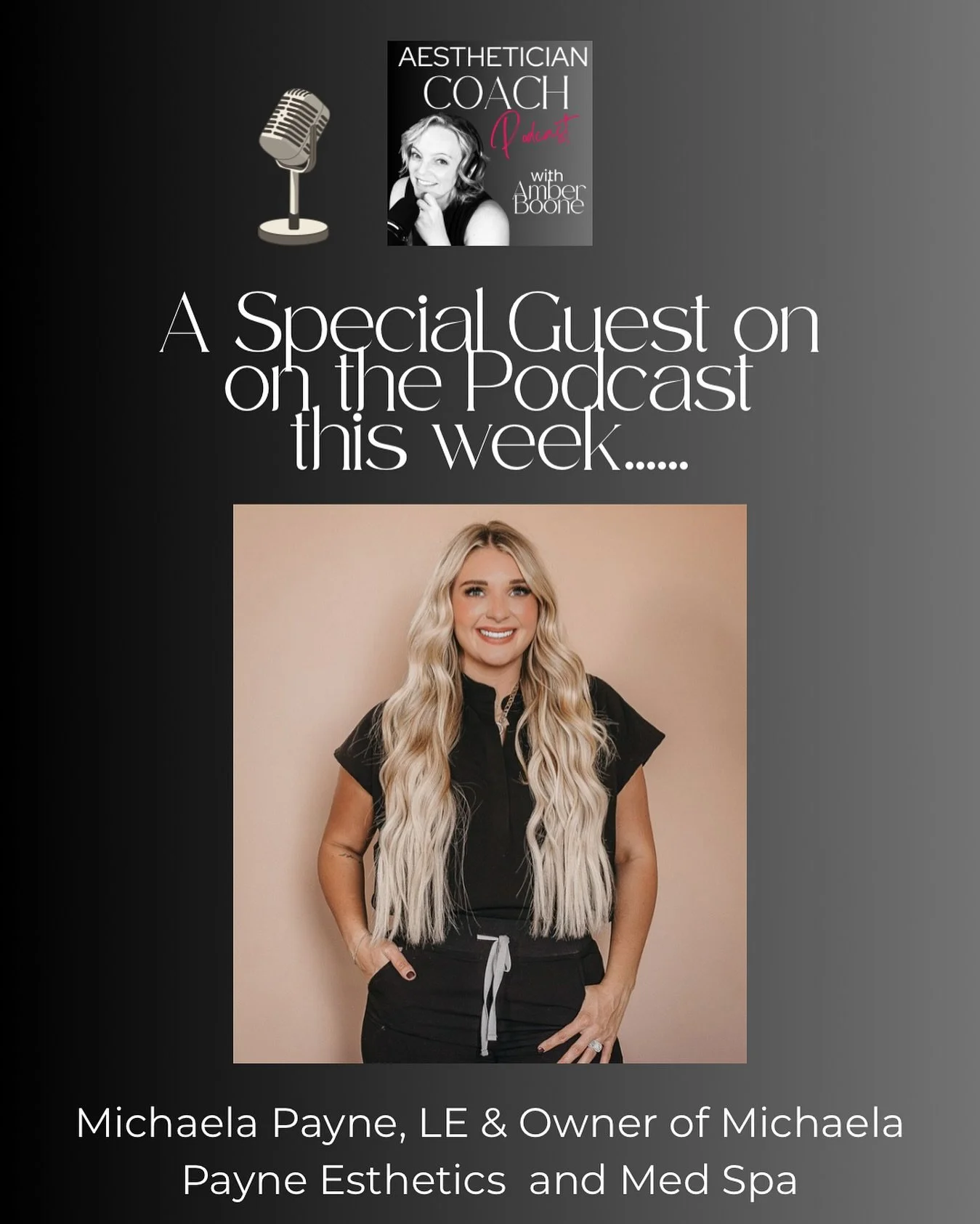 This week on the podcast,  Michaela Payne, Licensed Esthetician and Med Spa Owner shares her journey and advice on running your beauty business. 

We discussed it all from medical directors to favorite products. Tune in wherever you listen to your po