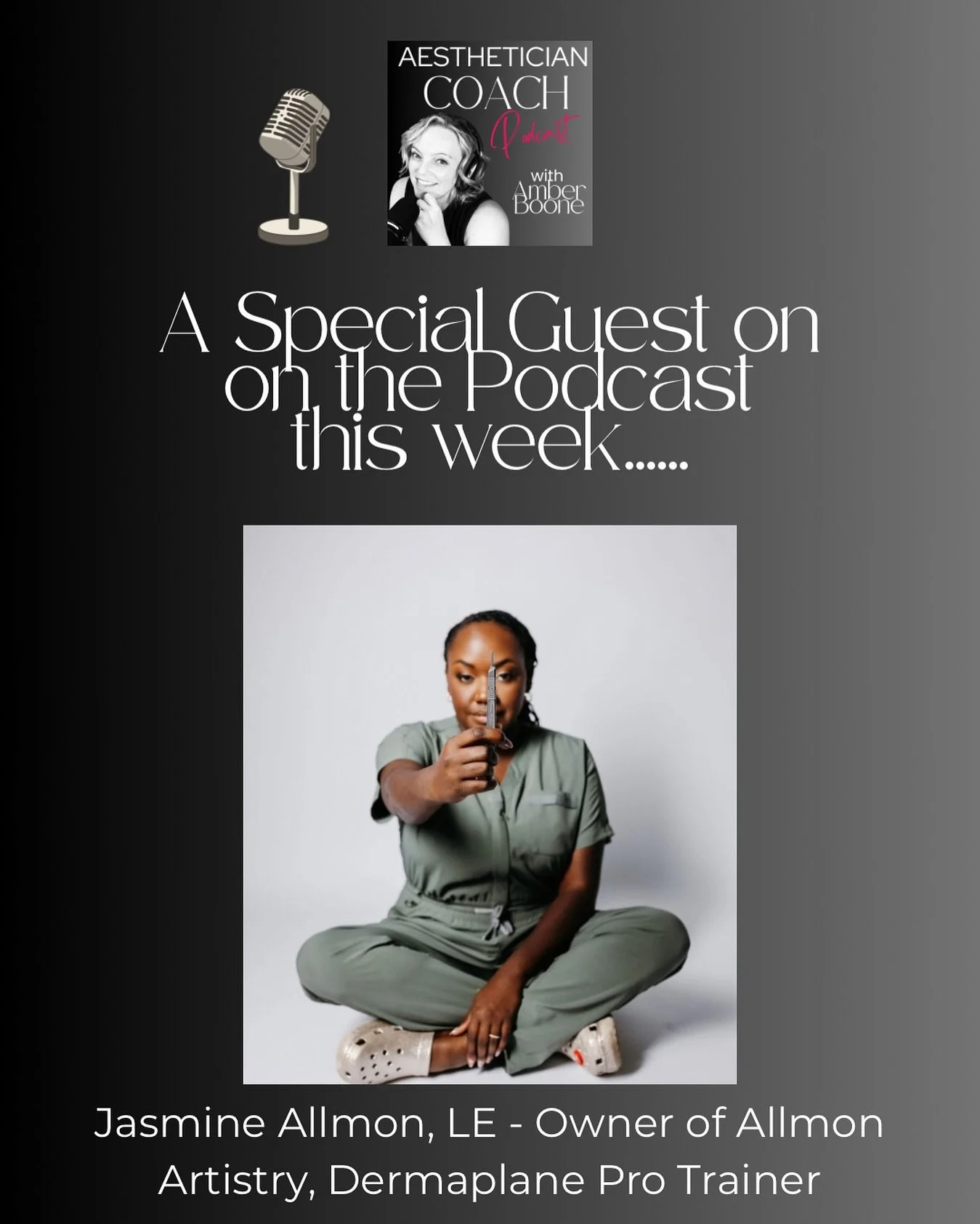 🎙 New Podcast Episode!

In this inspiring episode, I sit down with licensed esthetician, business owner &amp; pro dermaplaning trainer Jasmine Allmon, who went from working commission-only to owning her own space &mdash; and now she&rsquo;s expandin
