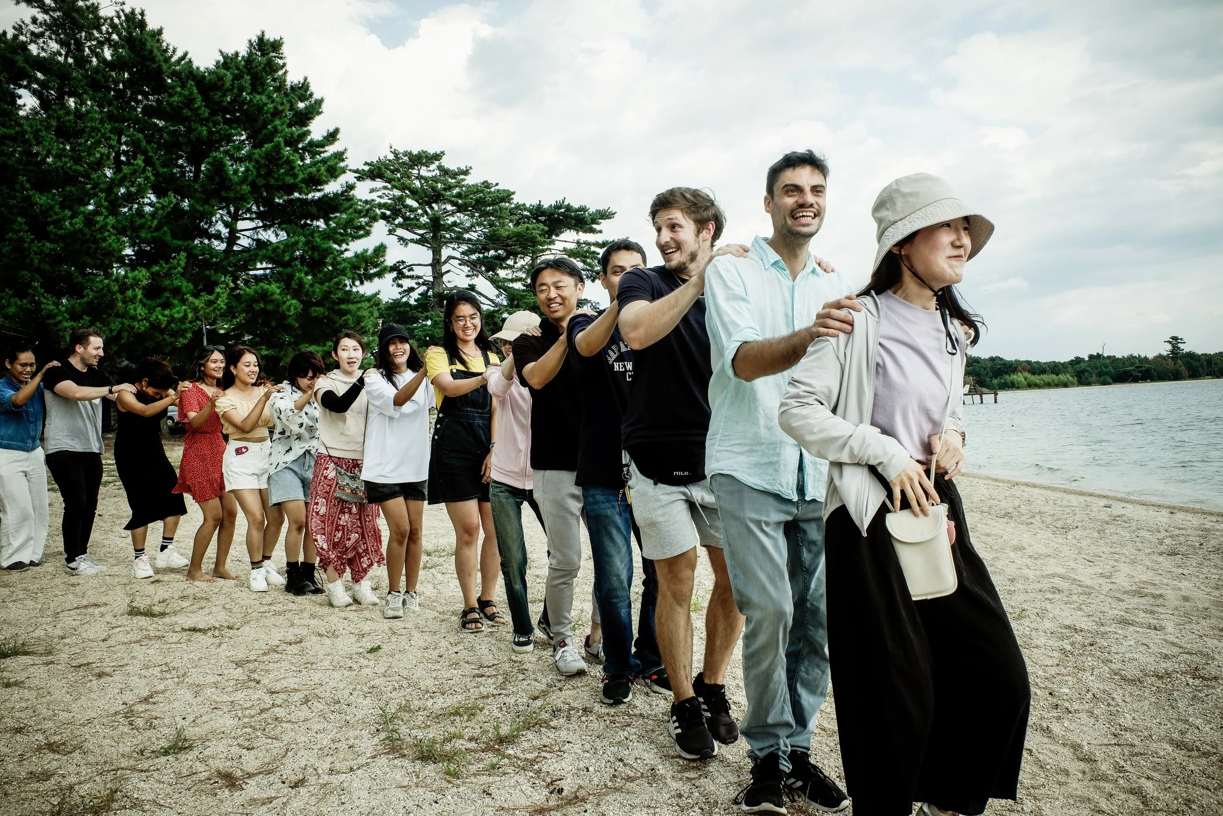 biwako lake beach shiga Japan school excursion Kyoto Minsai Japanese Language School