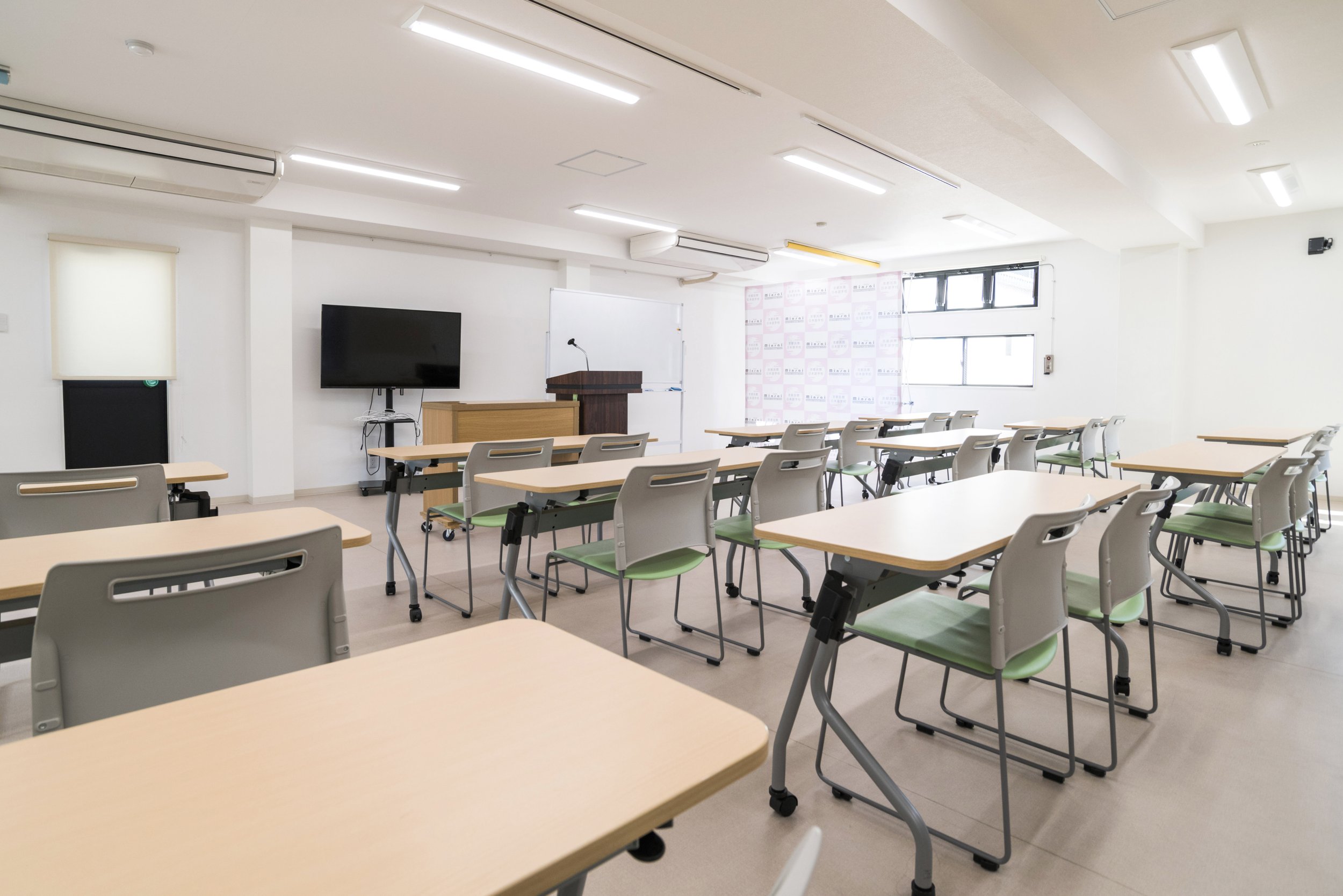 Kyoto Minsai Japanese Language School 京都民際日本語学校　Saiin Campus multipurpose hall