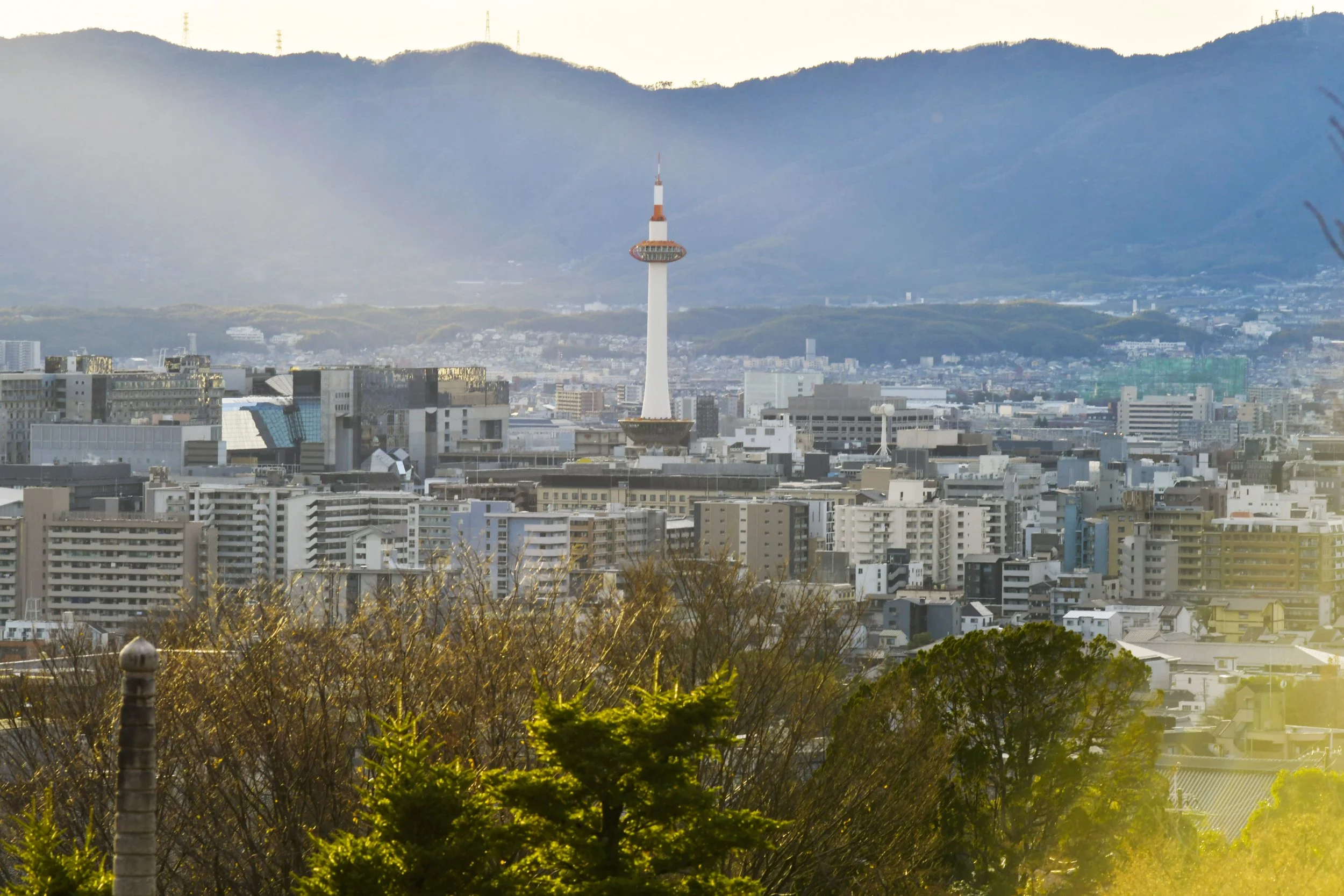 Kyoto Tower Kyoto City Japan View
