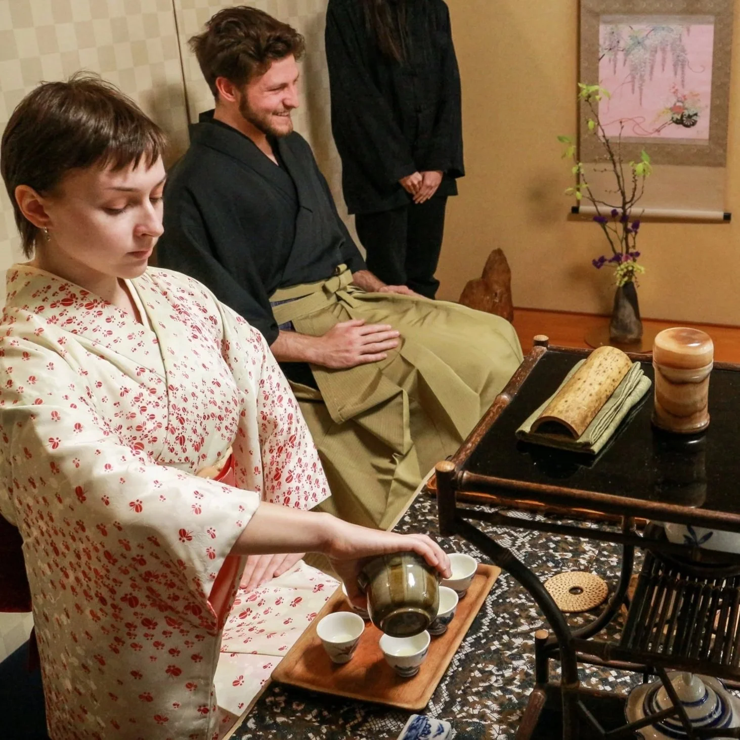 京都民祭日本語学校　Kyoto Minsai Japanese Language School Sencha Club Tea Ceremony