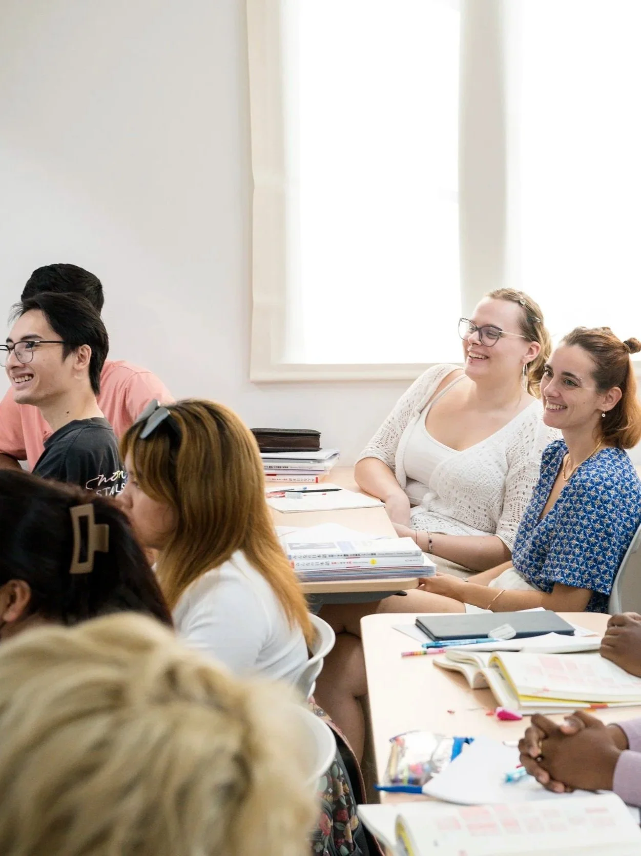 Kyoto Minsai Japanese Language School 京都民際日本語学校 international students enjoying class