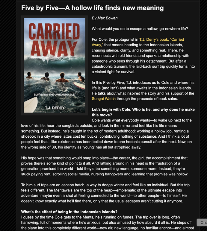 Citywideblackout.com 5X5 interview