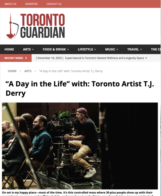 Toronto Guardian “A Day in the Life” article