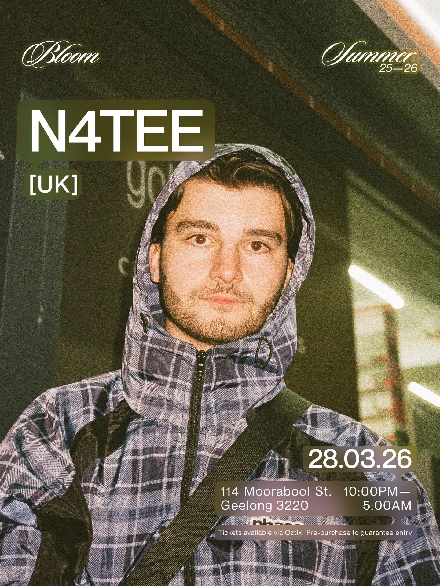 Speedy garage fan rejoice as underground UK based operator @n4tee__ hits the main room tomorrow night 💥

Swipe through and see what you&rsquo;re in for&hellip;

Pre-book your tickets to skip the queue and save some dollars or get down before midnigh