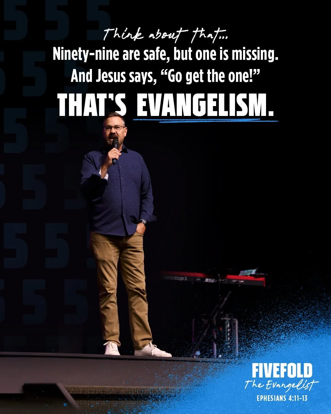 Come on out @ 10a tomorrow as we continue our series Fivefold!

📢SERMON RECAP📢

✋🏼fivefold wk2✋🏼

The evangelist has a &ldquo;one&rdquo; mentality&hellip;.
One more person
One more family
One more teenager
One more neighbor
One more coworker
One 