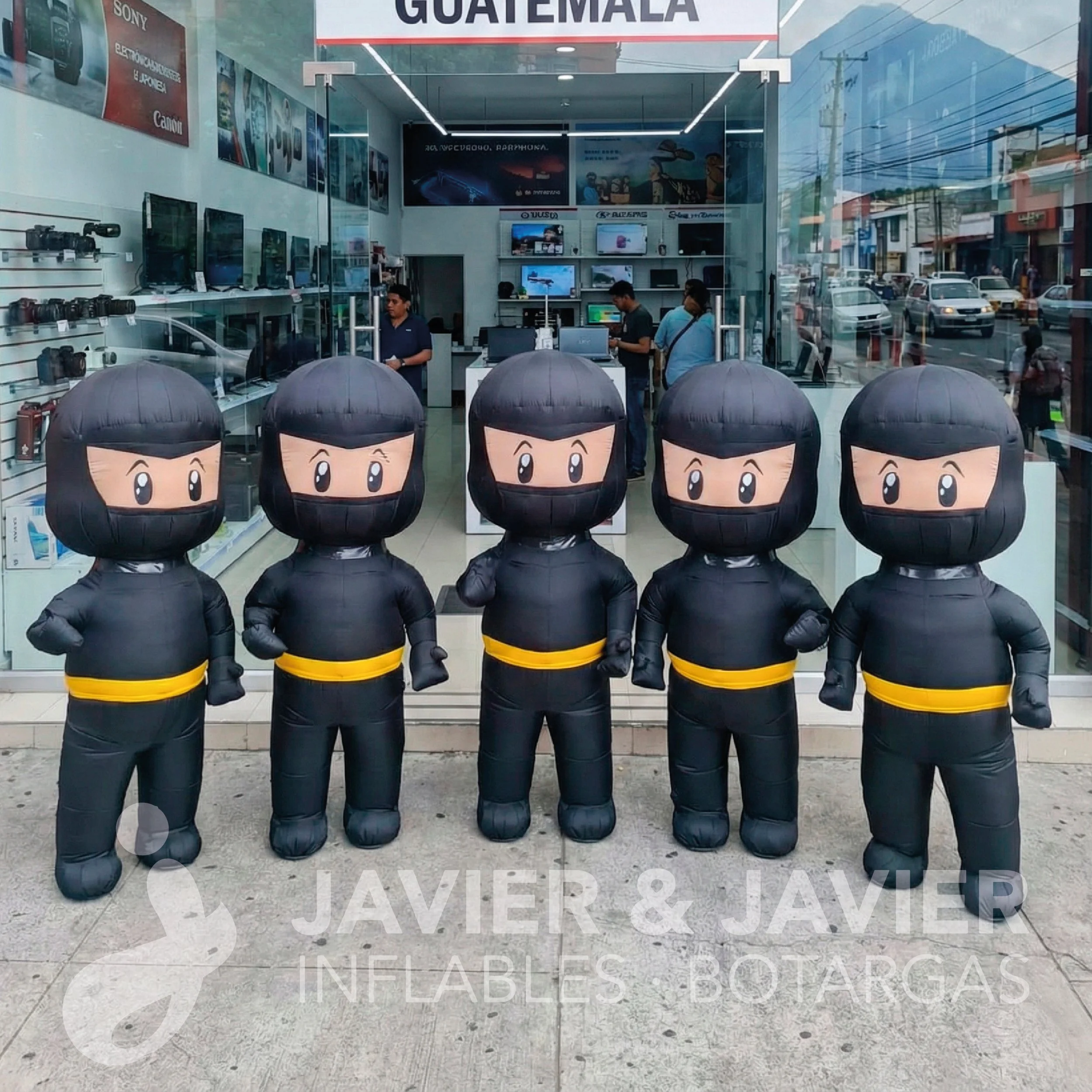 Mascotas inflables con motor a batería