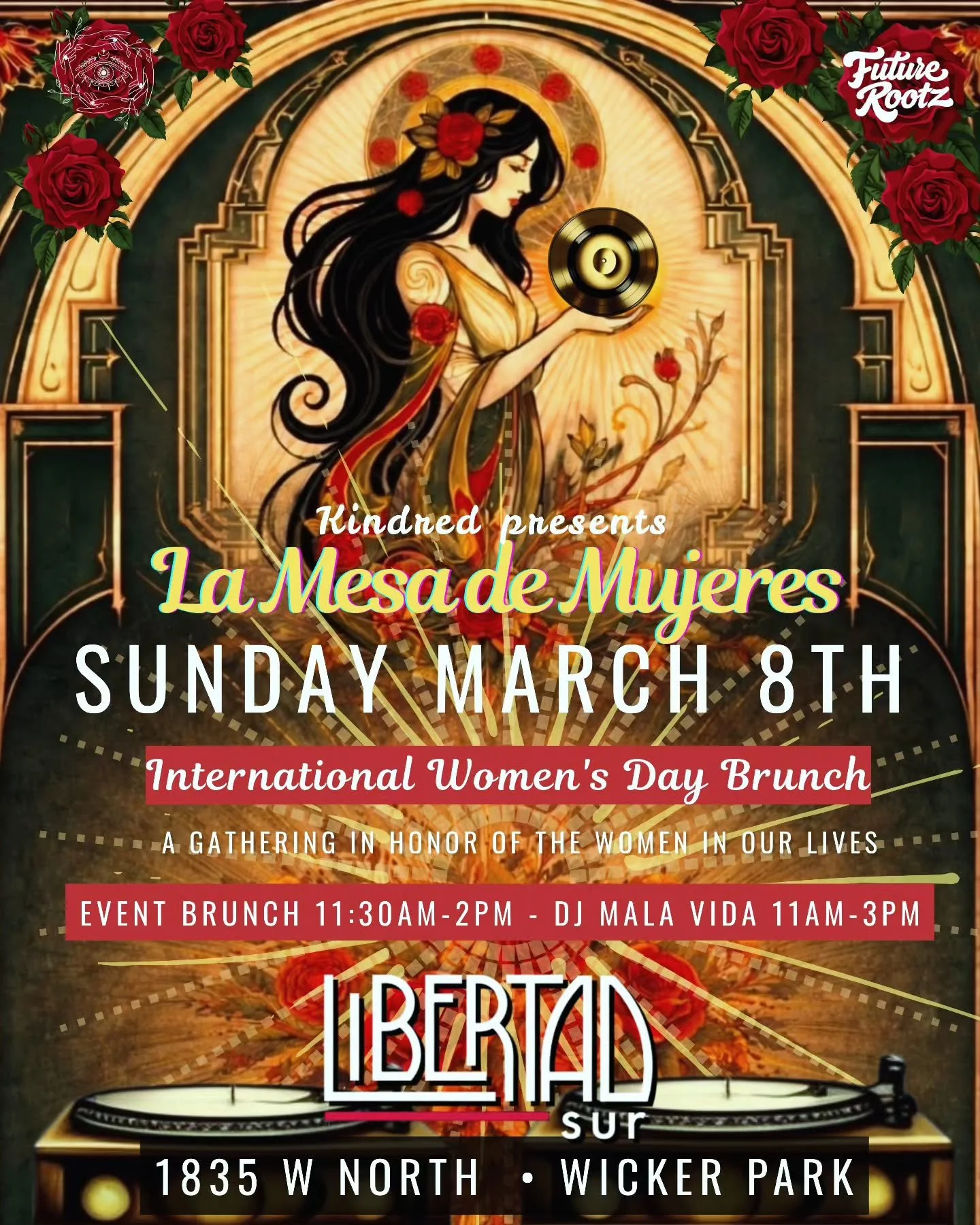 There is something powerful about women gathered at a table.

On March 8th, in honor of International Women&rsquo;s Day, we come together for La Mesa de Mujeres 🌹 a brunch in celebration of the women who shape our lives.
The mothers.
The sisters.
Th