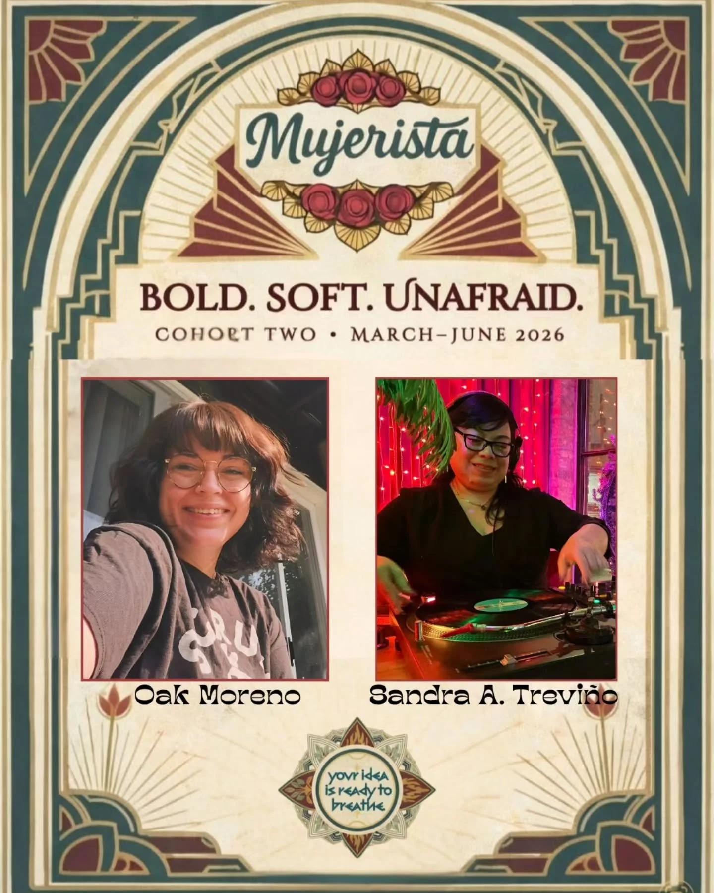 Today in Mujeristas 2, two Mujeristas courageously presented their semillas, early ideas in the incubation phase of their creative and community centered projects.

🌹Oak Moreno (@critter.encantador) shared a concept for a play that humanizes mental 