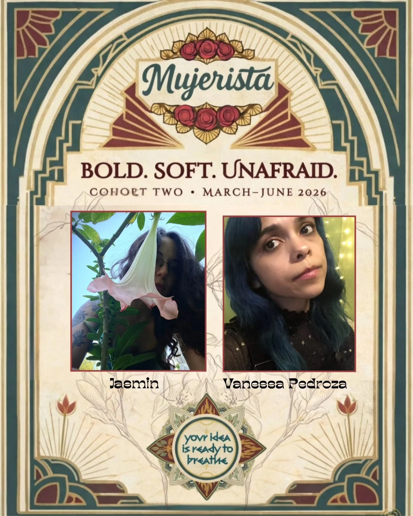 Some ideas arrive as whispers. Others arrive as a calling.

This Saturday marked the final presentation session of the Incubation Stage of Mujeristas Cohort 2.

We had the honor of witnessing Jasmin and Vanessa share the offerings they have been nurt