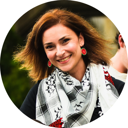 Noura after speaking at Invasion Day rally in Naarm, January 2025