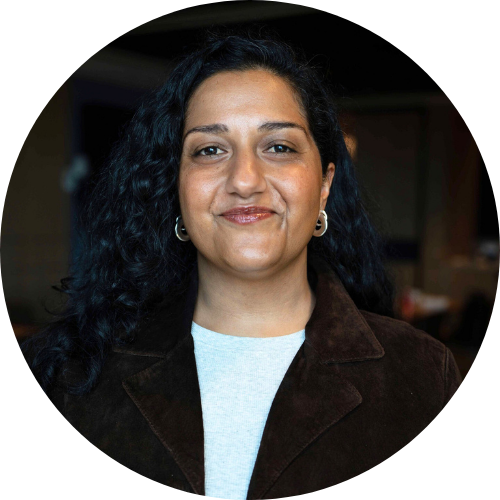 Portrait of Sanmati Verma smiling at the camera.