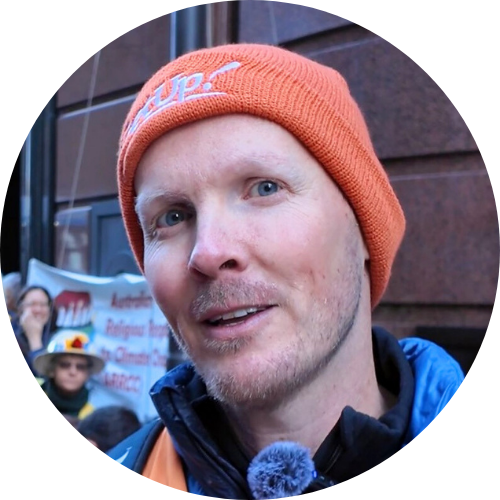 Portrait of Paul Ferris wearing a GetUp! beanie