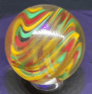 Mustard Explosion - Torsion Style Marble