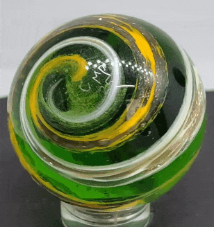 Clear Lime Enamel Stripe - Classic Pavliscak Studios