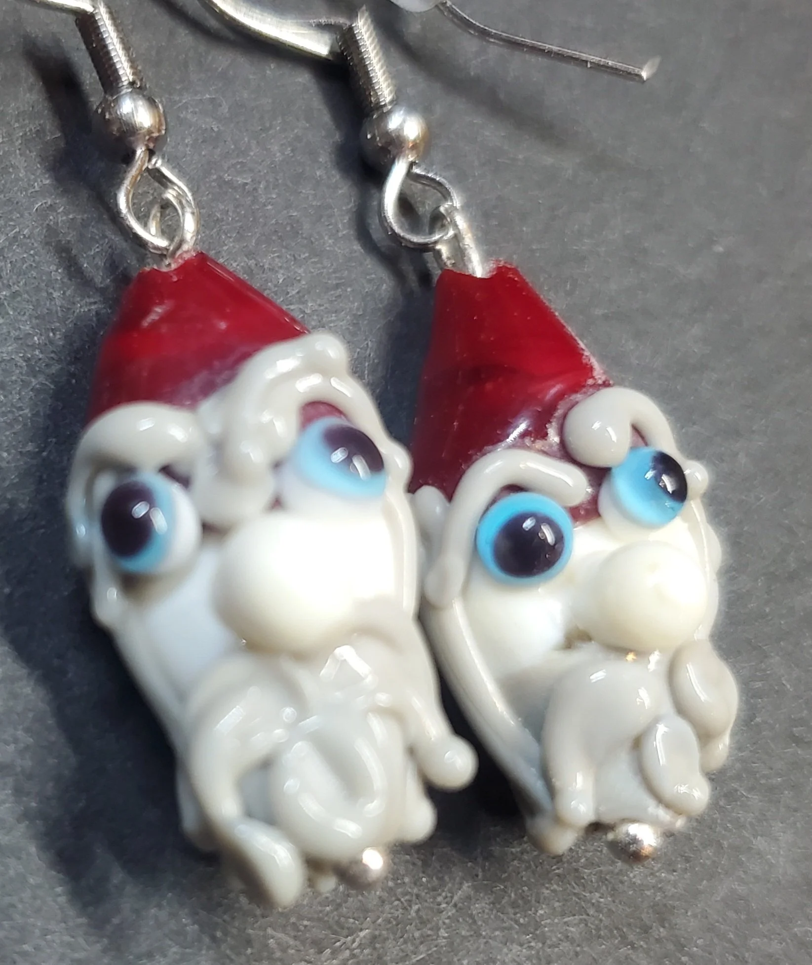 Nisse or Troll Glass Earrings