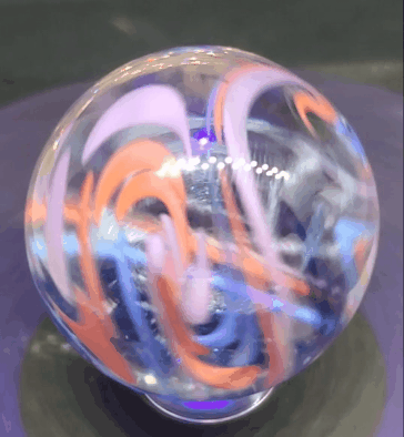 Blue Aventurine Pastel Torsion with Ultraviolet