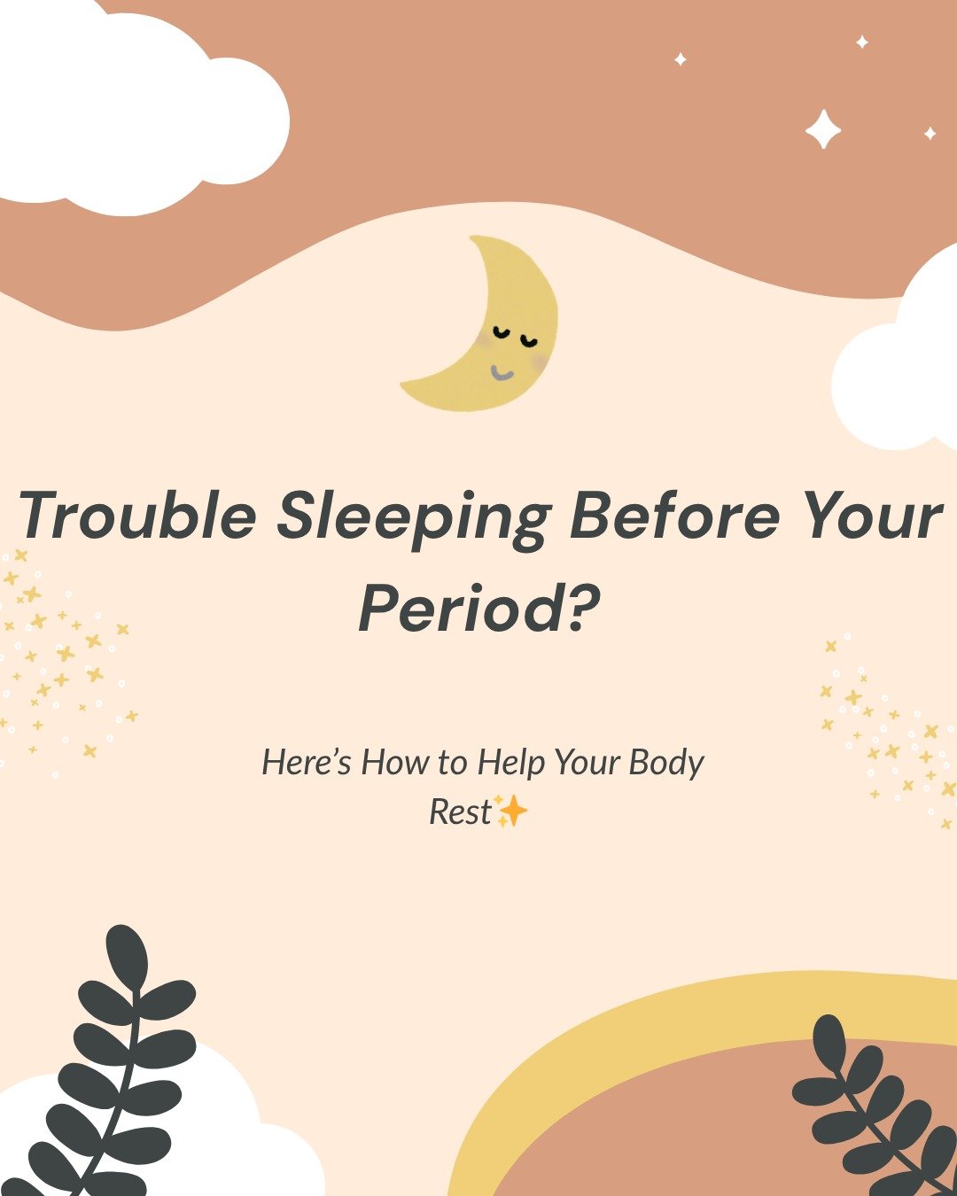 Struggling to sleep before your period? 😴💛

Your body is going through real hormonal changes &mdash; not &ldquo;failing.&rdquo;

Try simple tweaks like cooling your room, balancing evening snacks, dimming lights, or a gentle bedtime routine. 

Litt
