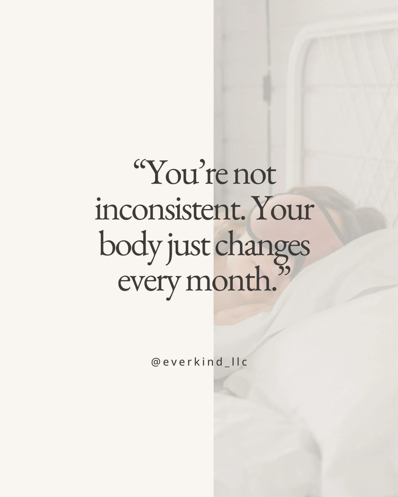 Healthy habits don&rsquo;t fall apart because you&rsquo;re lazy.

They fall apart because some weeks,
your body feels completely different.

Less energy
More pain
Everything feels heavier

So you stop.
And then you blame yourself.

But what if nothin