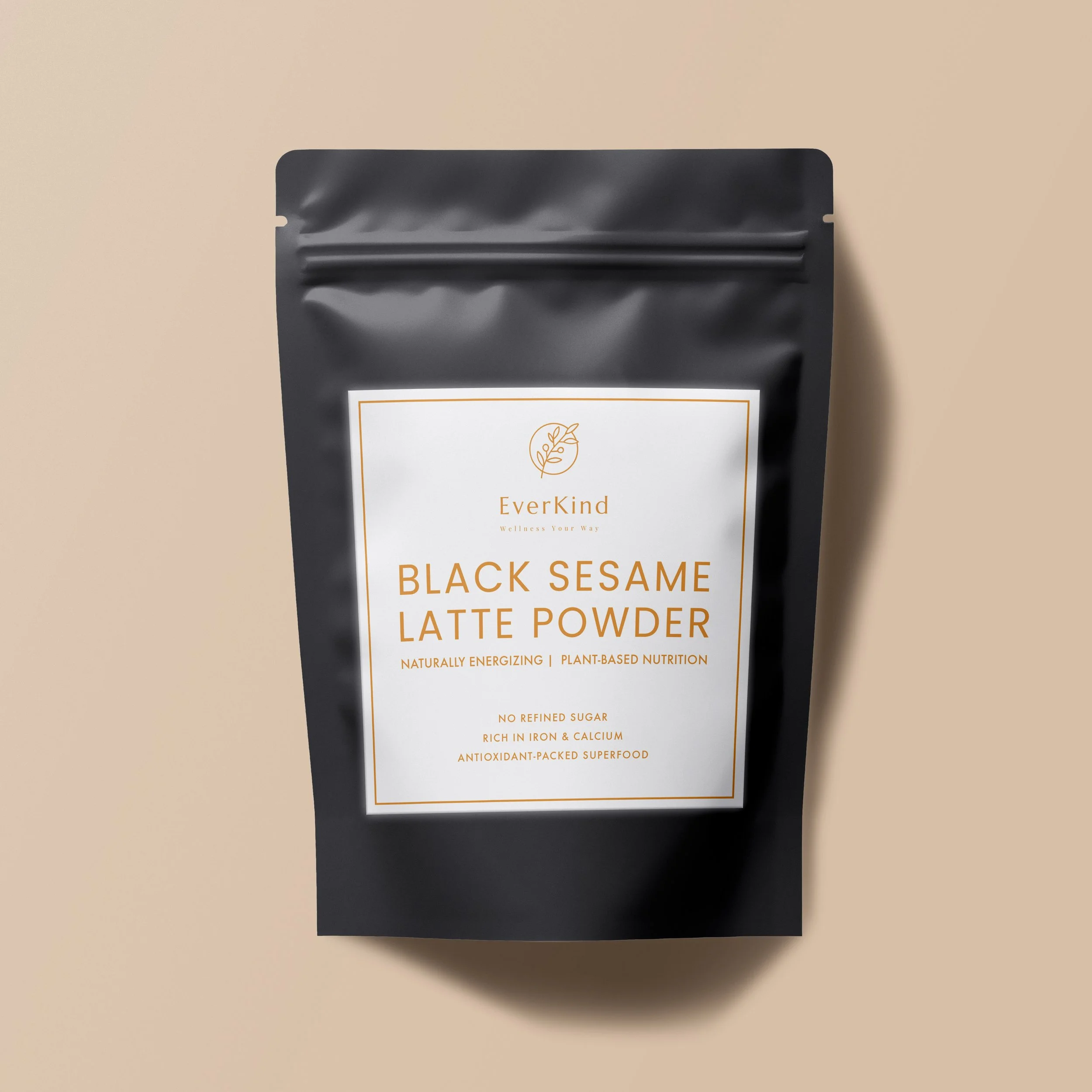 Black Sesame Latte Powder 400g (14.1 ounce)