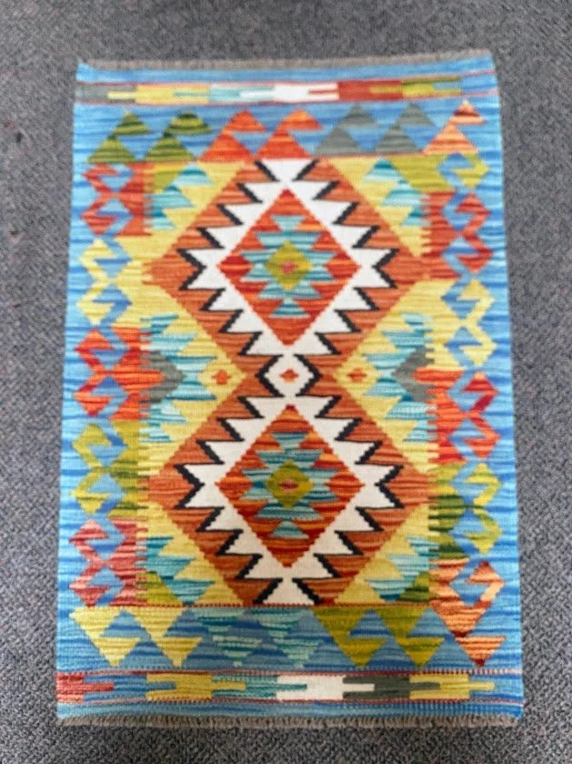 New Afghan "Chobi Kilim" Rug