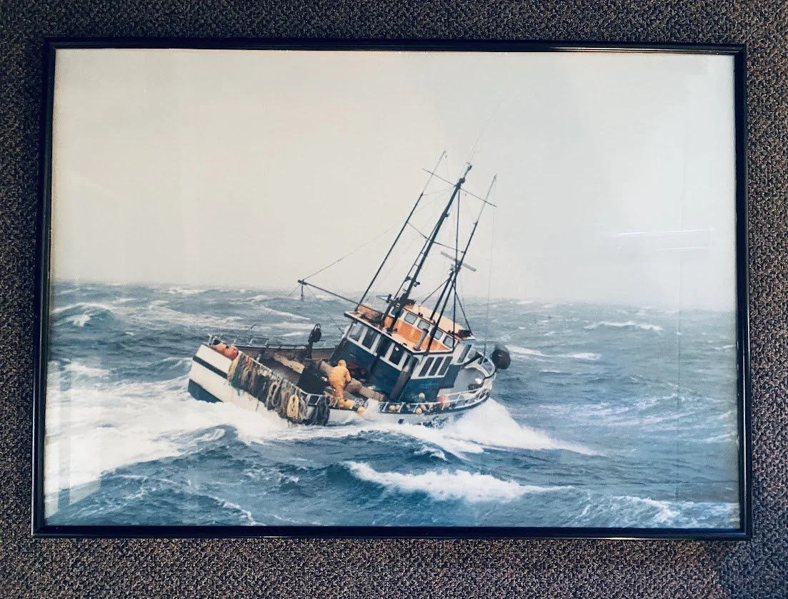 Vintage Framed NZ Fishing Vessel Photo