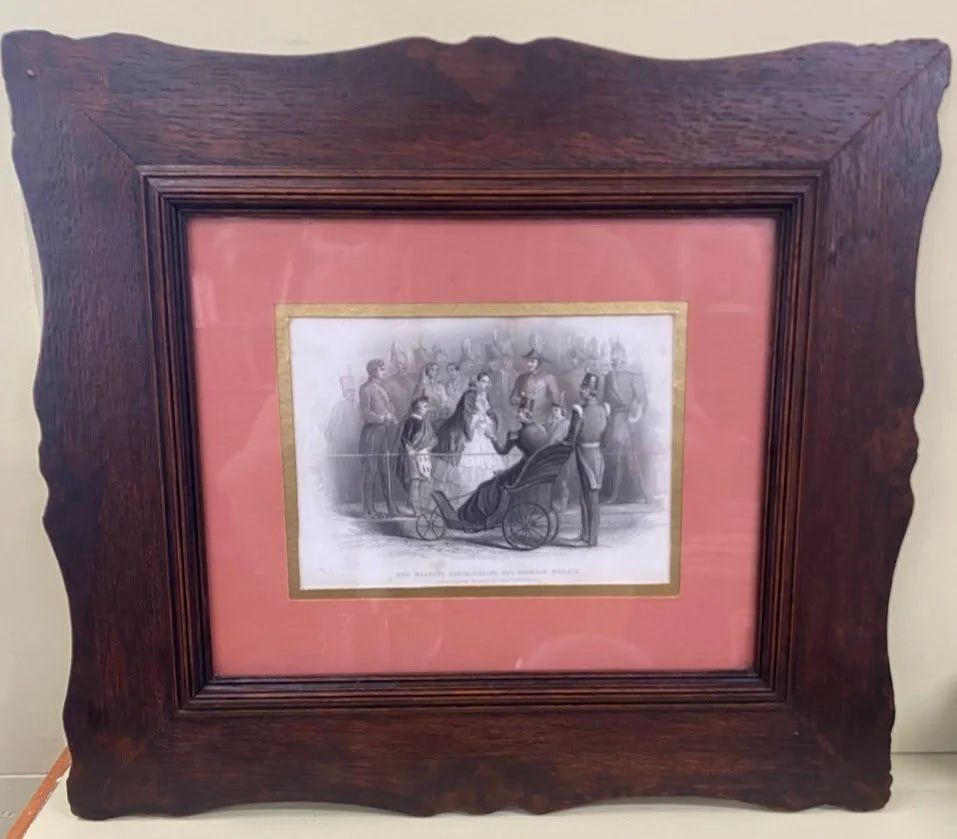 Oak Framed Victorian Lithograph
