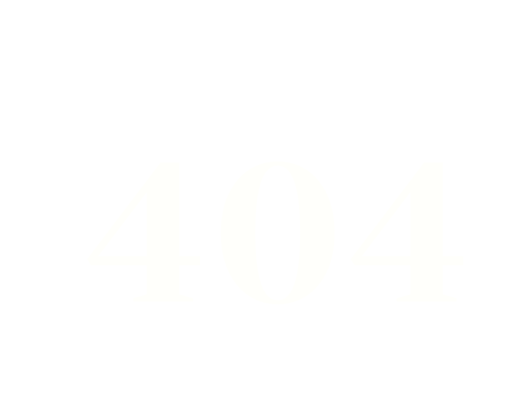 Transparent background with white text displaying the HTTP status code 404, indicating a webpage not found error.