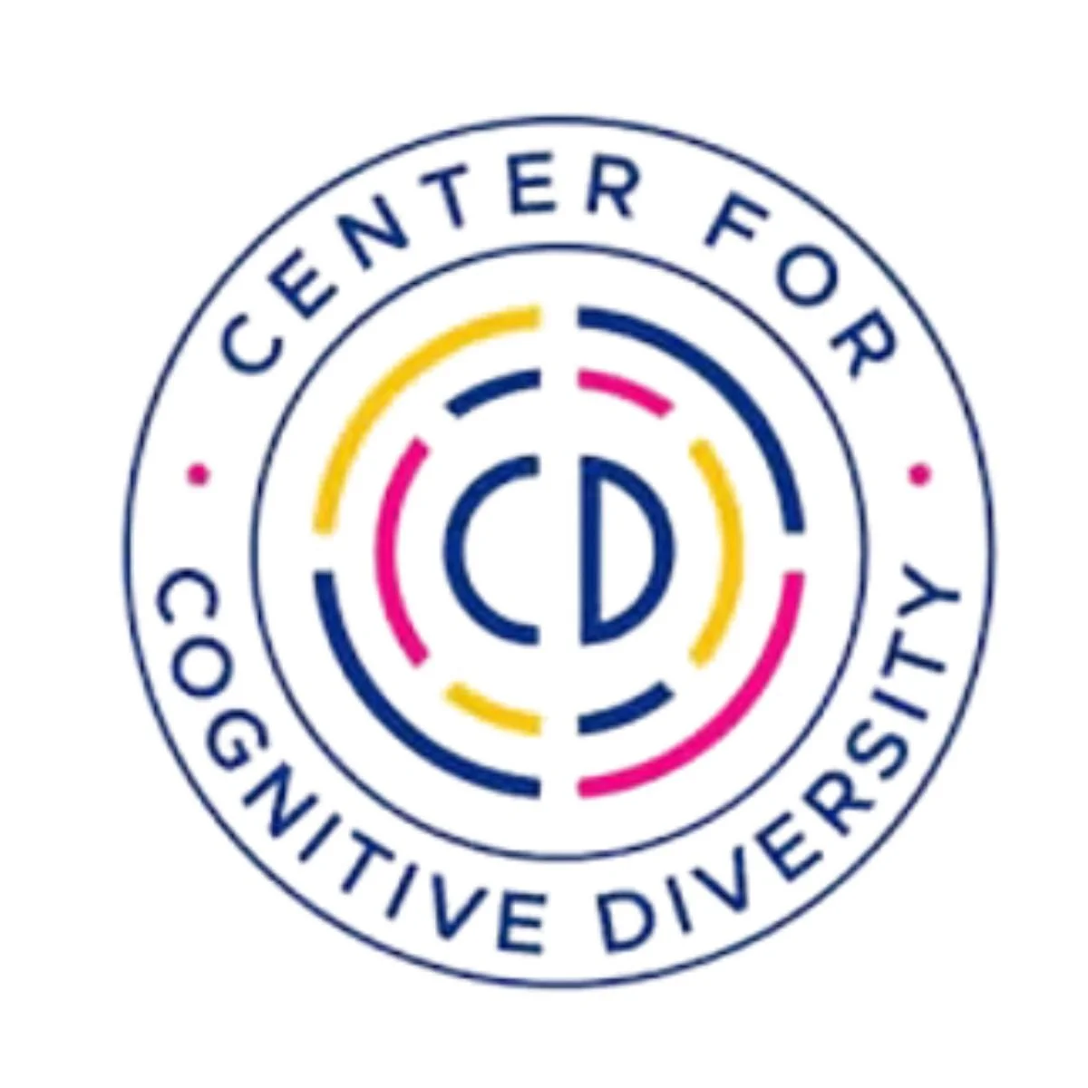 Logo of the Centre for Cognitive Diversity featuring colorful concentric circles and the organization’s name.