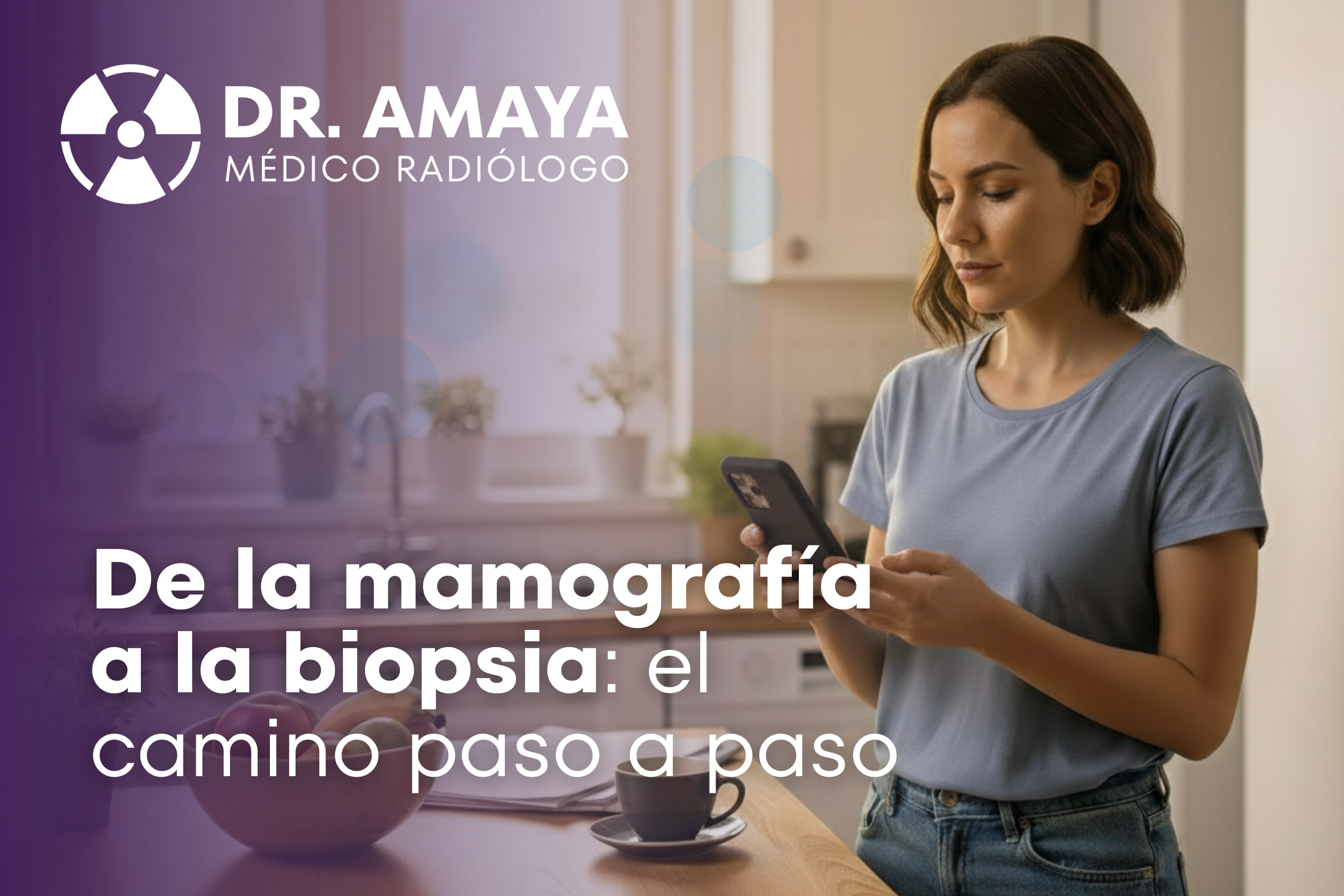 Mamografía a biopsia de mama