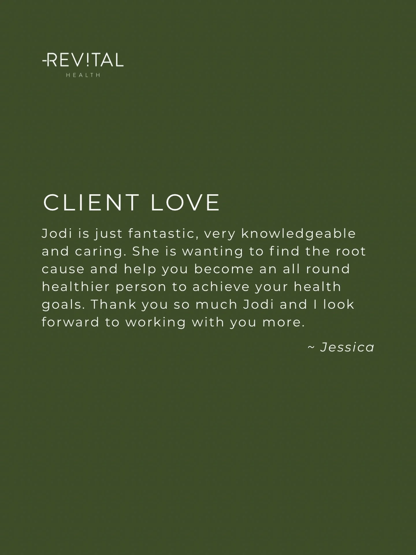 Feedback like this is why we do what we do

Our focus will always be on getting to the root cause, not just managing symptoms, so you can feel healthier, clearer and more in control of your body. 

Thank you for trusting us with your health 🧡