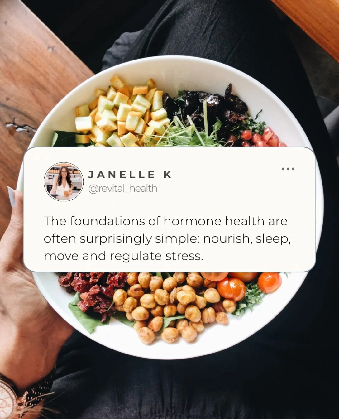 Hormone health doesn&rsquo;t always start with another supplement 💊

Sometimes, it starts with the foundations: eating enough, sleeping well, moving your body and finding ways to manage stress.

These everyday habits influence the signals that help 