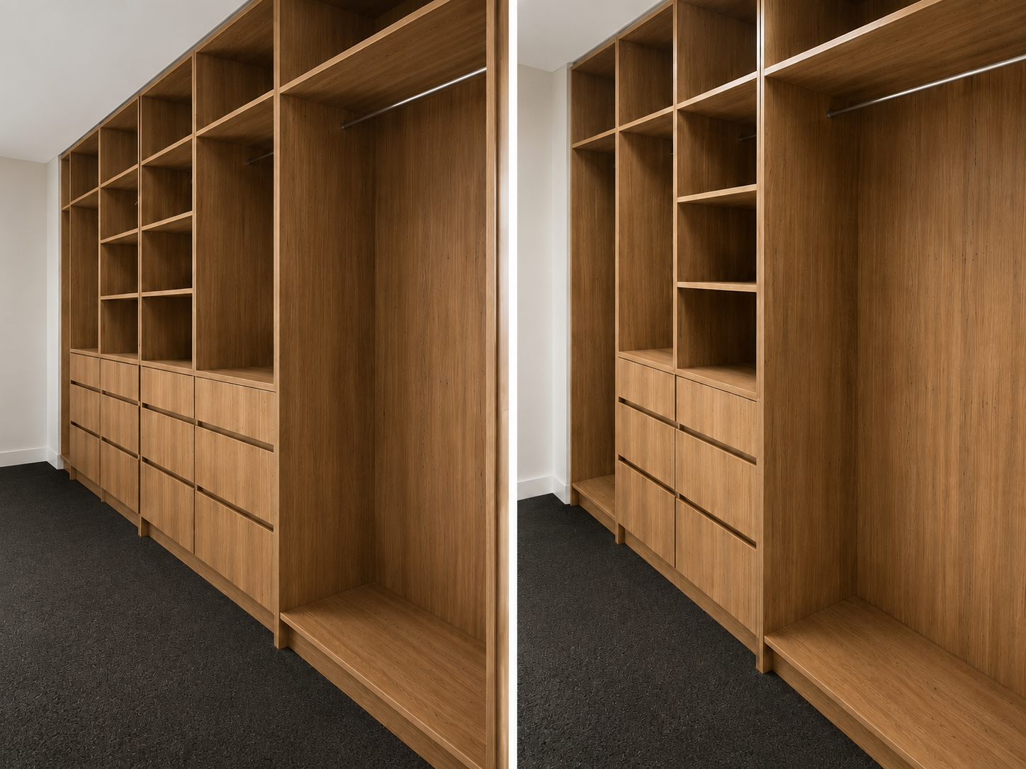 Modern oak built-in wardrobe split view.png