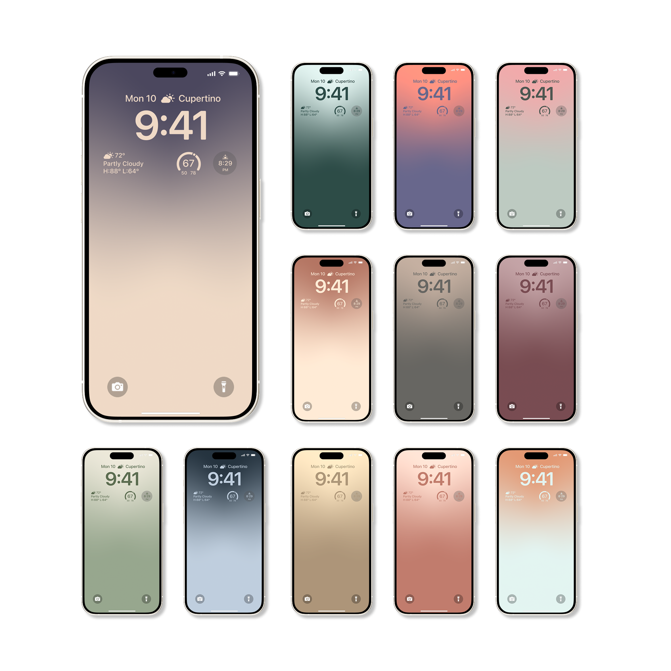 Pastel Neutral | W-031 Wallpaper Set for iPhone