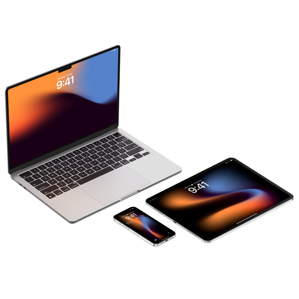 Cosmic Horizon Blend | Wallpapers Set for iPhone iPad & MacBook T-001